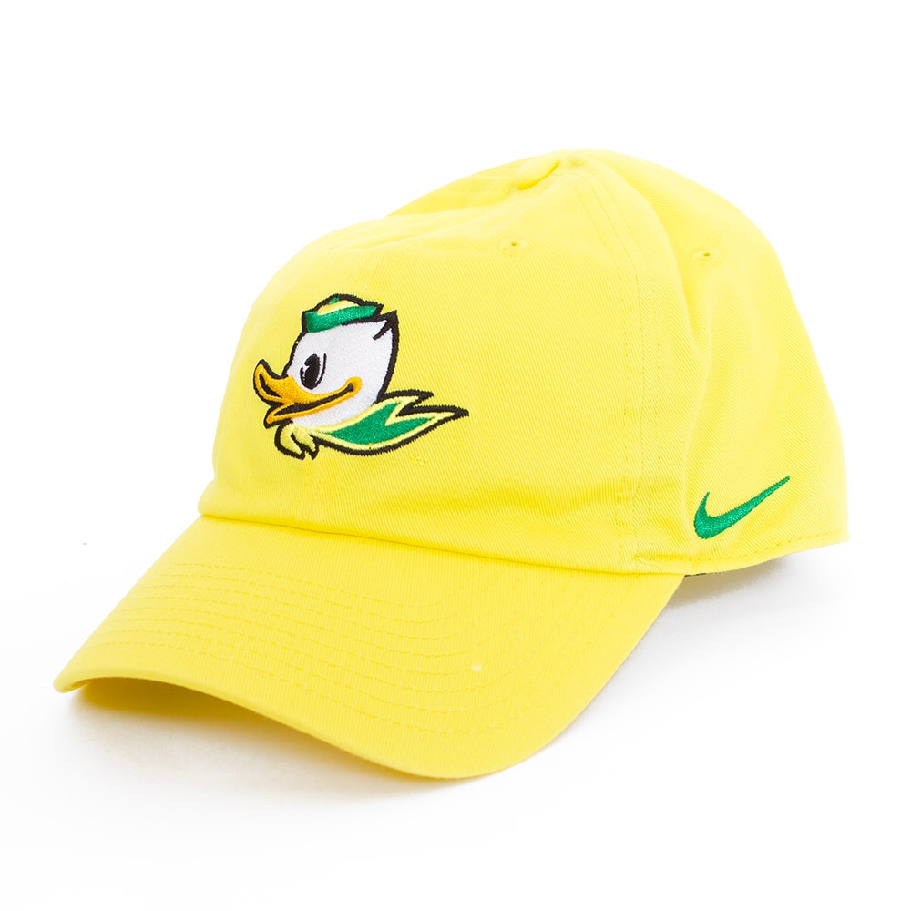 Fighting Duck, Nike, Yellow, Curved Bill, Performance/Dri-FIT, Accessories, Unisex, Unstructured, Club, Basic, Adjustable, Hat, 897219